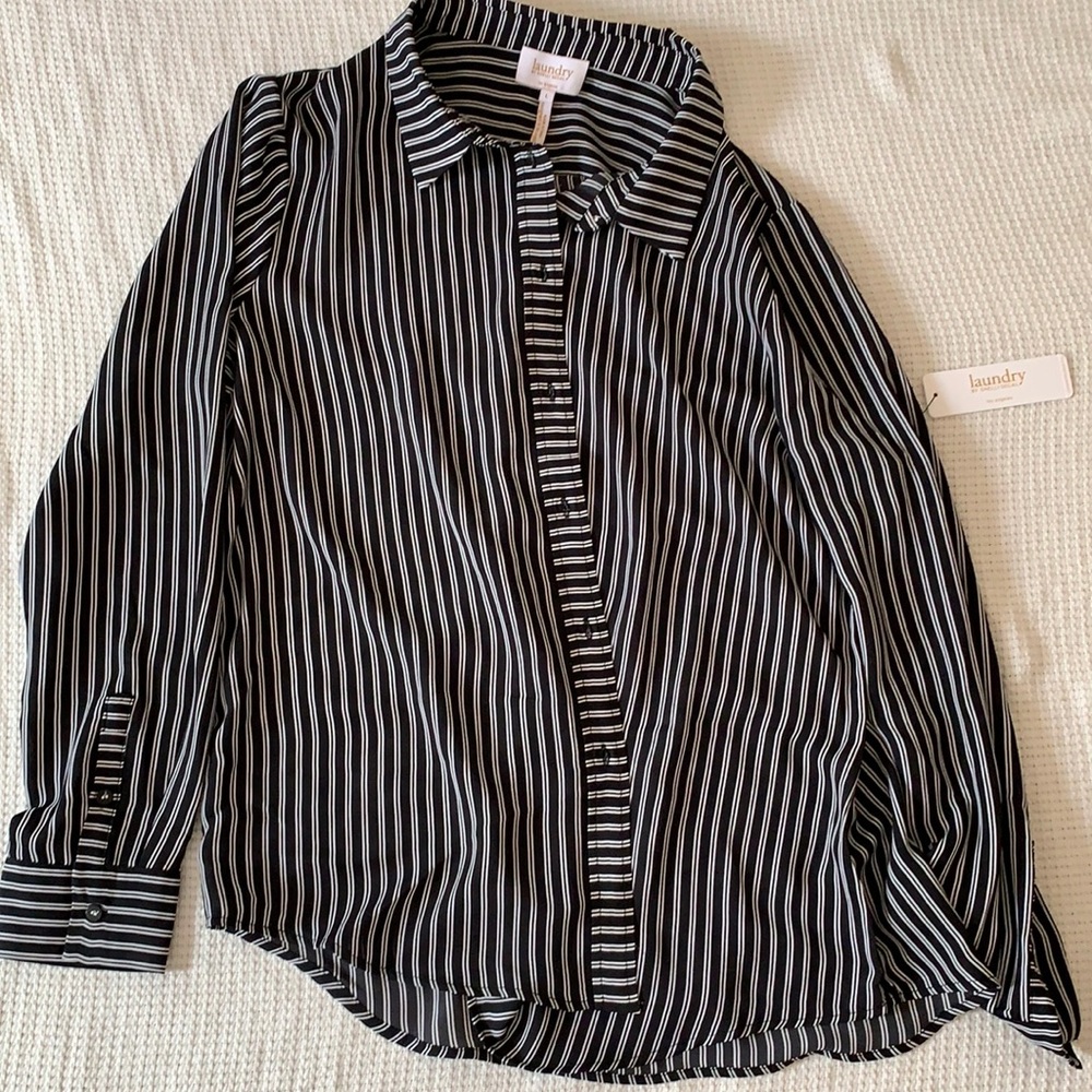 Black striped blouse